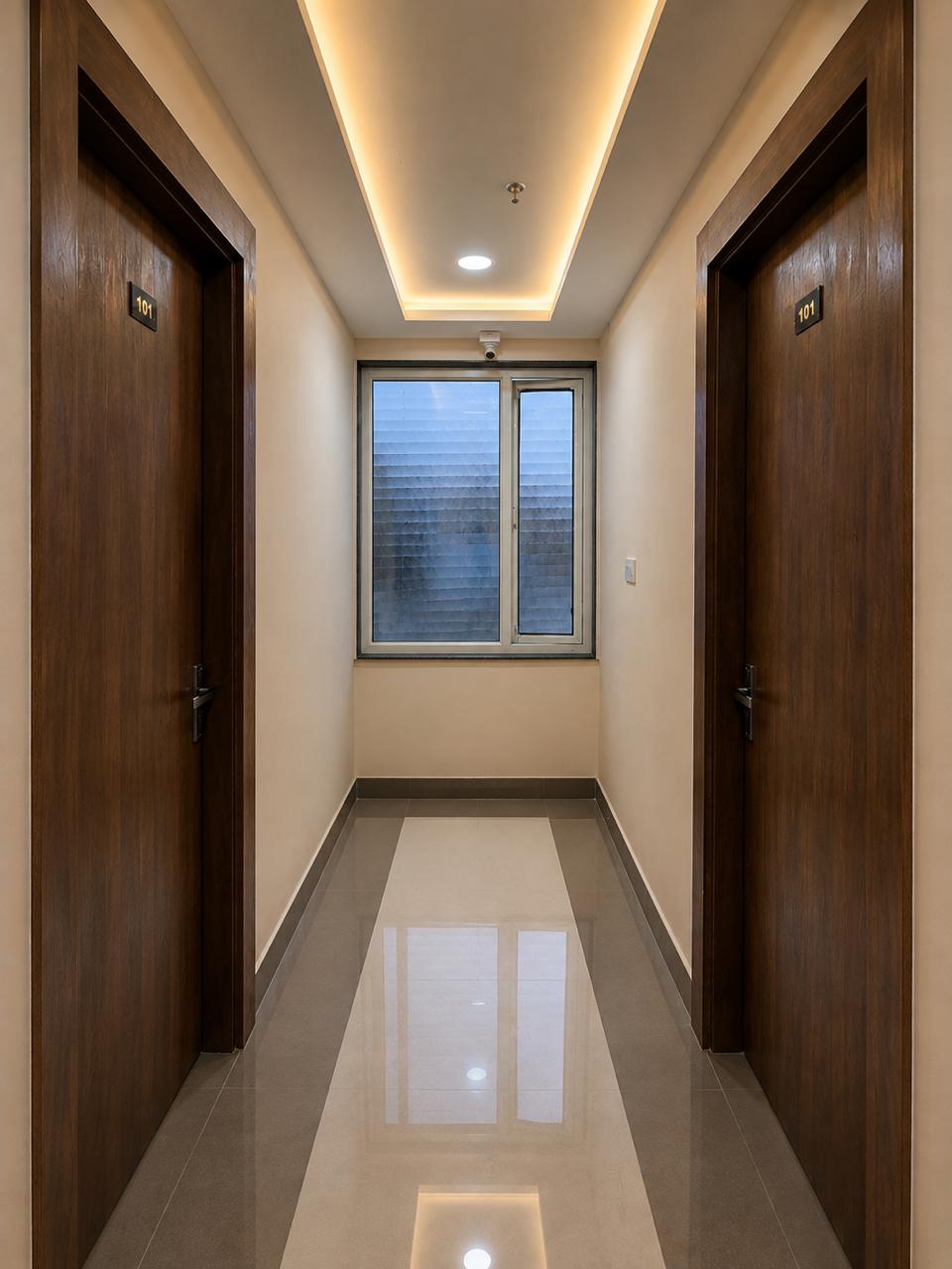 Kanha Residency corridor